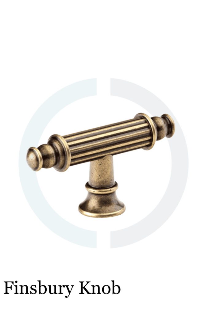 Finsbury T Knob - Antique Brass 78