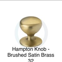 Hampton Knob - Brushed Satin Brass 32