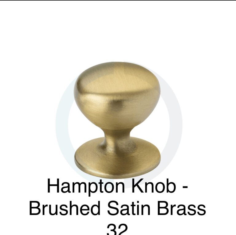 Hampton Knob - Brushed Satin Brass 32