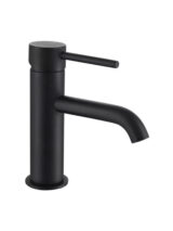 Black basin mono mixer tap