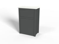 Bathroom toilet housing in any paint finish, 750mm high