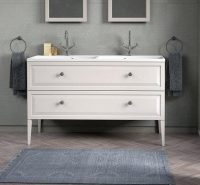 Beverly Painted Double Vanity with drawers from Osprey Furniture Ltd