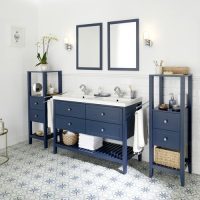 Norton Painted Double Vanity with drawers by Osprey Furniture Ltd