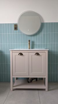 Norton Painted Vanity Unit with doors | Single Cermaic Basin
