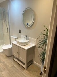Norton Door Painted Vanity Unit with Doors | Single Sit On Basin