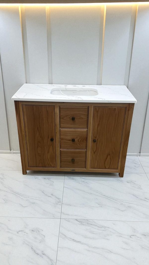 Chelmsford Duo Oak Vanity Unit | Single Undermounted Basin