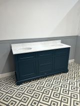 Hampton Large Bathroom Vanity Unit | Double Undermounted Basins