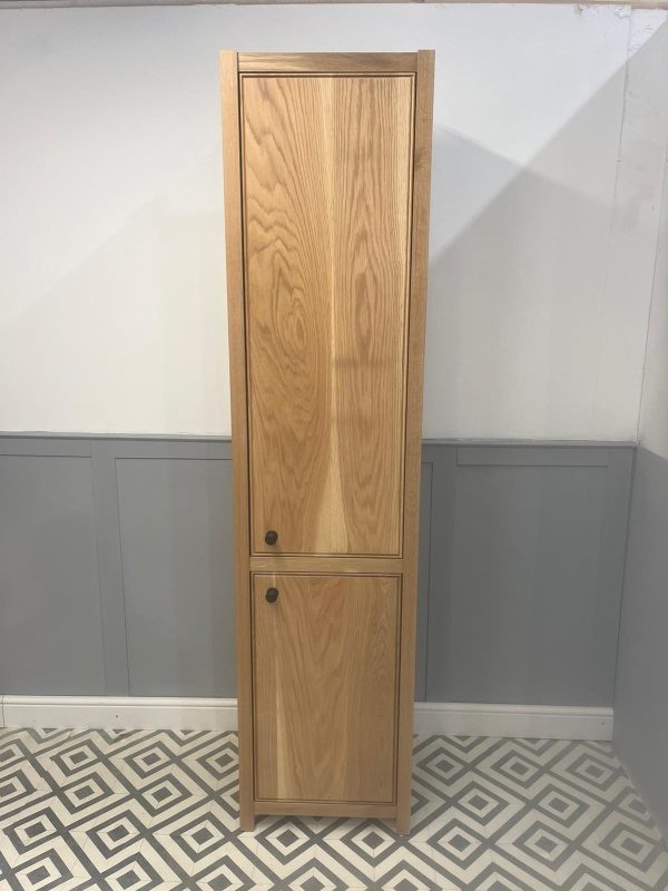 Oak Tall Boy | Custom Bathroom Storage Unit
