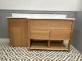 Norton Oak combination vanity / WC unit with under mounted basin