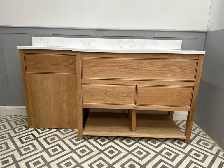 Norton Oak combination vanity / WC unit with under mounted basin