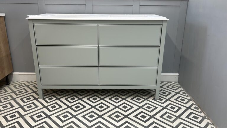Stanley Chest large painted vanity unit with double undermount basins