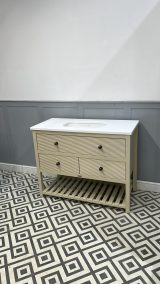 Norton Vanity with Undermounted Basin | Reeded Drawer Fronts