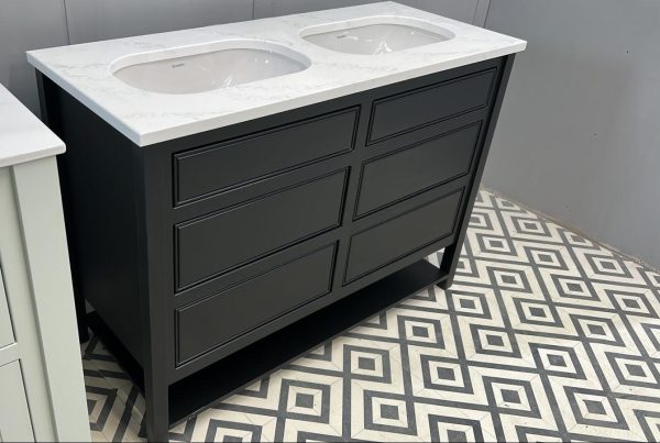 Chelmsford Painted Large Vanity Unit | Double Undermounted Basin