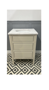 Chelmsford Painted Large Vanity Unit | Single Undermounted Basin