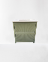 Chelsea Reeded Painted Bathroom Vanity Unit | Single Undermounted Basin