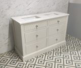 Dorset Painted Large Vanity Cabinet | Double Undermounted Basin