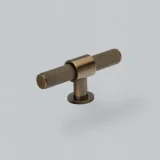H & H Belgravia T Bar Knob DBB L82mm