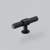 H & H Belgravia T Bar Knob MBL L82mm