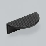 H & H Barrington Eclipse Pull Handle Ribbed MBL 64mm cc