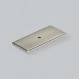 H & H Callcott Rectangle Backplate BN 76mm