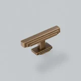 H & H Fitzrovia T Bar Knob w/ Backplate BB L82mm