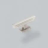 H & H Fitzrovia T Bar Knob w/ Backplate BN L82mm