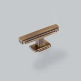 H & H Fitzrovia T Bar Knob w/ Backplate DBB L82mm