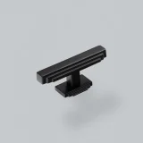 H & H Fitzrovia T Bar Knob w/ Backplate MBL L82mm