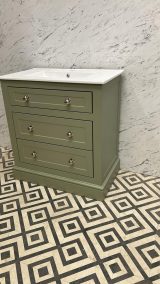 Cathedral Chest Vanity Cabinet | Fitted with Cermaic Basin