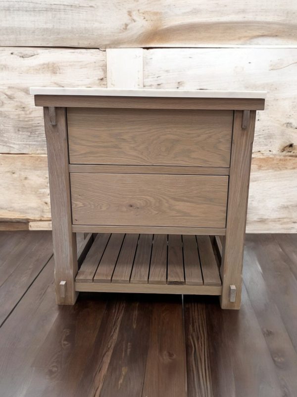 Kielder Traditional Oak Vanity Unit | Single Undermount Basin