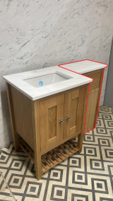 Norton Shaker Oak Vanity Unit | Under Mounted Basin